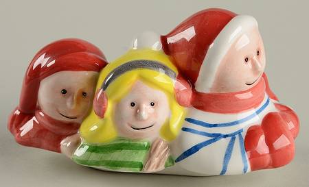 Christmas Village Lid for Sugar Bowl