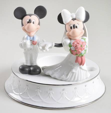 Mickey & Minnie Disney Figural Giftware Unity Candleholder (Holds 3)