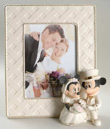 Mickey & Minnie Disney Figural Giftware Frame-Holds 5" X 7"