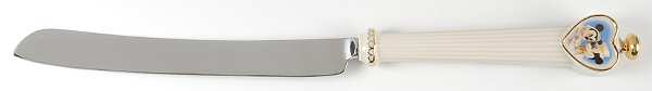 Mickey & Minnie Disney Figural Giftware Cake Knife/Server with Stainless Blade