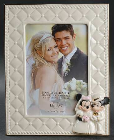 Mickey & Minnie Disney Figural Giftware Frame-Holds 5" X 7"