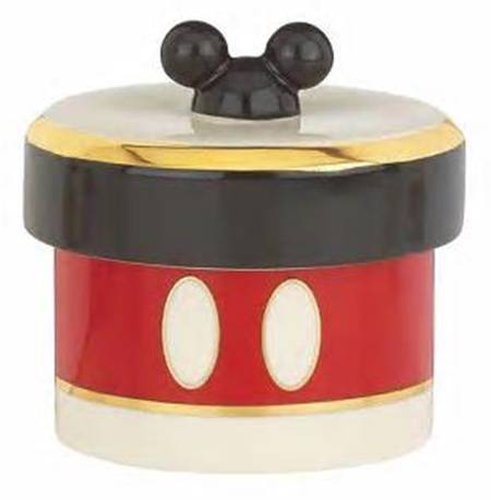 Mickey & Minnie Disney Figural Giftware Trinket Box with Lid