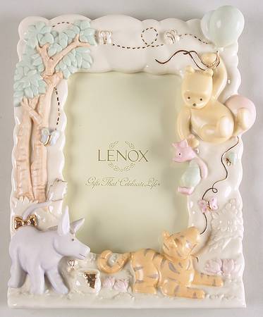 Pooh Figural Giftware Frame-Holds 4" X 6"