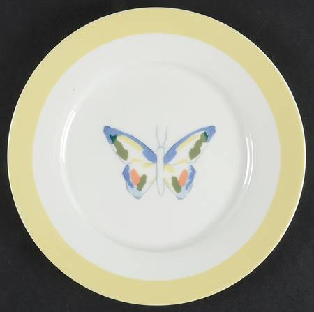 Farfalla Yellow Salad Plate