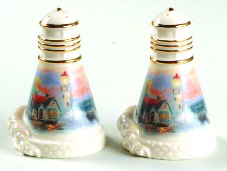 Thomas Kinkade Collection Figural Salt & Pepper Set