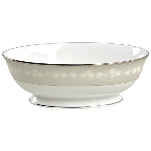 Bellina (Platinum Trim) 9" Oval Vegetable Bowl