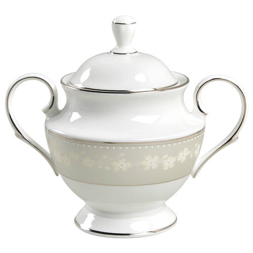 Bellina (Platinum Trim) Sugar Bowl & Lid