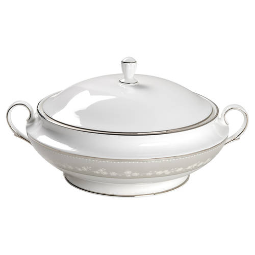 Bellina (Platinum Trim) Round Covered Vegetable