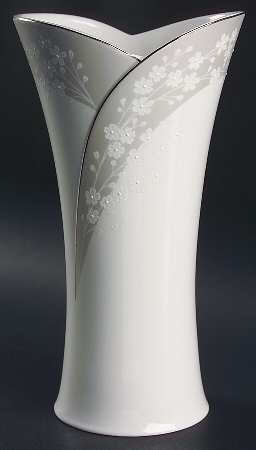 Bellina (Platinum Trim) 11" Flared Vase