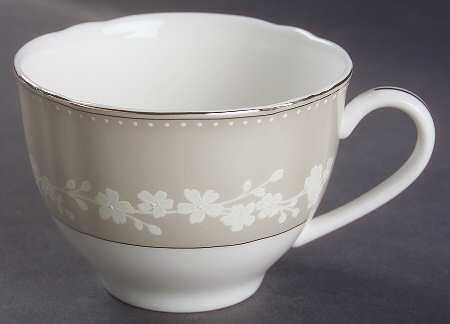 Bellina (Platinum Trim) Cup for Dessert Plate & Cup Set