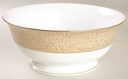June Lane Gold 8" Round Serving Bowl