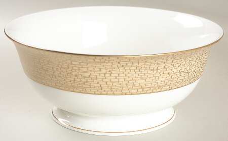 June Lane Gold 8" Round Serving Bowl