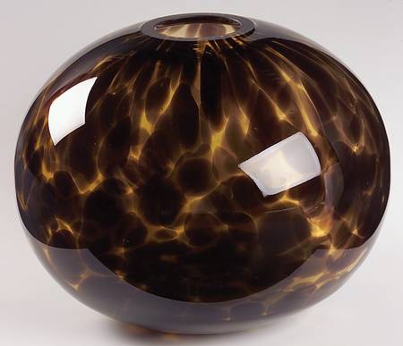 Burnished Amber 10" Rose Bowl