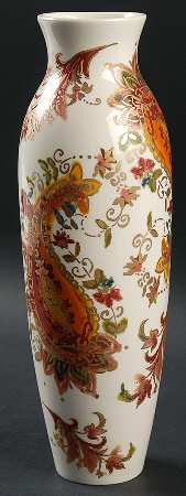 Burnished Amber 10" Vase