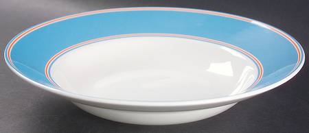 Cays Stripe Blue 9" Soup/Pasta Bowl