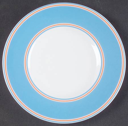 Cays Stripe Blue Party Plate