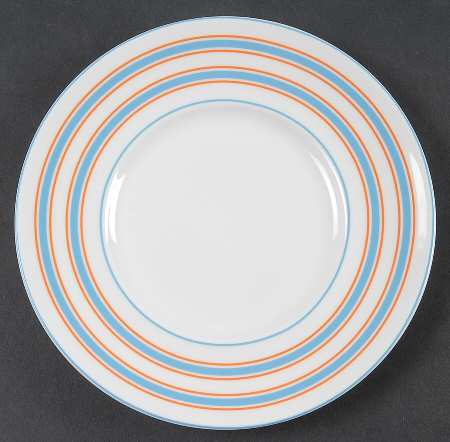 Cays Stripe Blue Dessert/Pie Plate