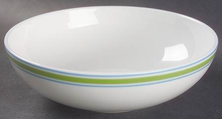 Cays Stripe Green Fruit/Dessert (Sauce) Bowl