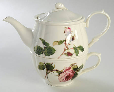 Accoutrements Individual Teapot & Lid with Cup