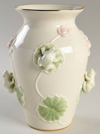 Floral Frog Collection 9" Vase