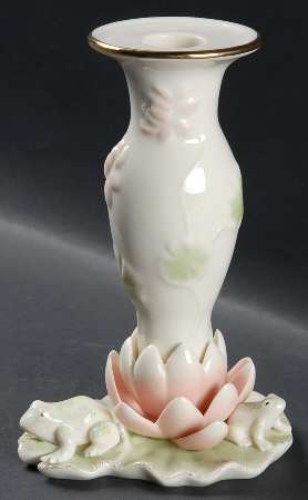 Floral Frog Collection 6" Candlestick