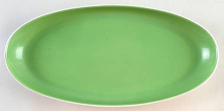 Summer Circle Green 13" Oval Serving Platter