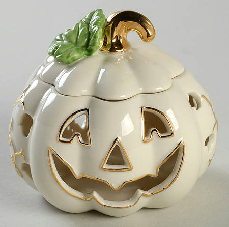 Halloween Pierced Candle Votive & Lid