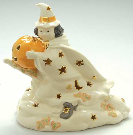 Halloween Electric Lighted Witch Figurine