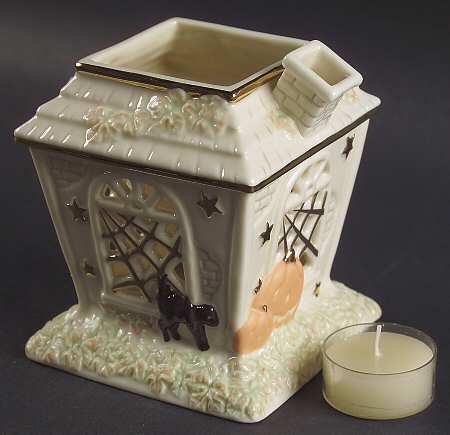 Halloween Haunted House Votive Candleholder