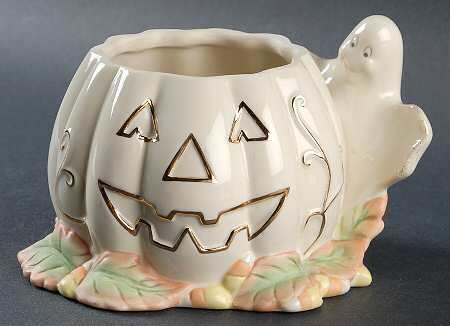 Halloween Bottom Stacking Figural Pumpkin Bowl