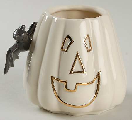 Halloween Middle Stacking Figural Pumpkin Bowl