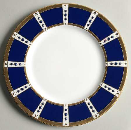 Sapphire Sophisticate Accent Luncheon Plate