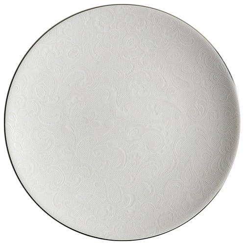 Venetian Lace Coupe Accent Luncheon Plate