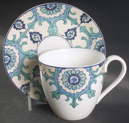 Menorca Flat Cup & Saucer Set