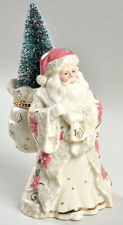 Petals & Pearls Santa Claus Figurine
