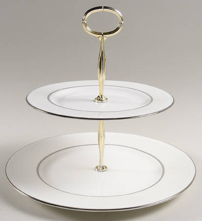 Cypress Point 6 5/8"-10"  2 Tiered Serving Tray (Dp, Sp) HC