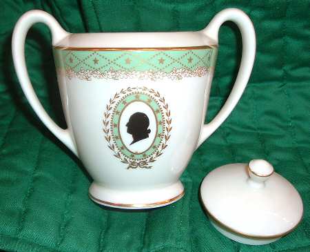 George Washington Sugar Bowl & Lid