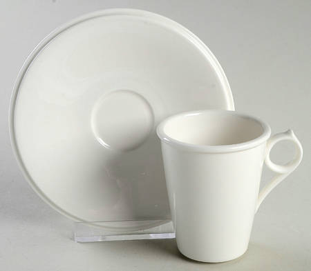 Ubiquity Cafe (Accessories) Flat Demitasse Cup & Saucer Set