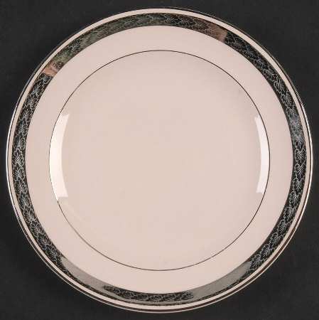 Etched Platinum (Off Edge) Bread & Butter Plate