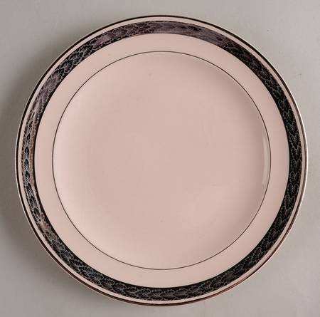Etched Platinum (Off Edge) Dessert/Pie Plate