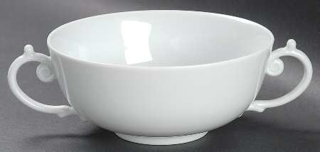 Aegean White Flat Cream Soup Bowl