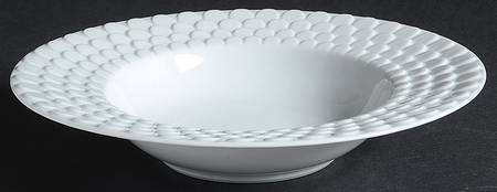 Aegean White Rim Soup Bowl