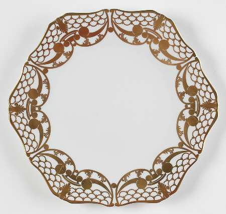 Alencon Gold Salad/Dessert Plate