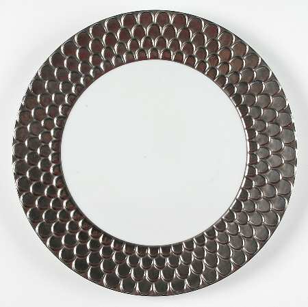 Aegean Platinum Sculpted Service Plate (Charger)