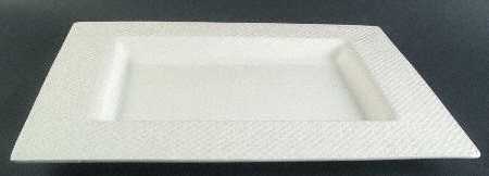 Reed White 17" Rectangular Serving Platter