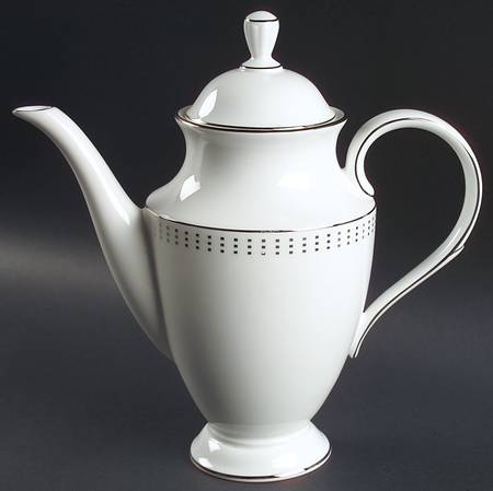 Herald Square Platinum Coffee Pot & Lid