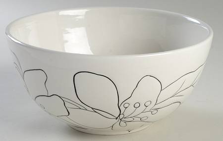 Anna White 9" Round Serving Bowl
