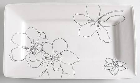 Anna White 17" Rectangular Serving Platter