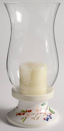 Orchard in Bloom Hurricane Lamp & Globe