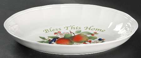 Orchard in Bloom 11" Tray "Bless This Home"